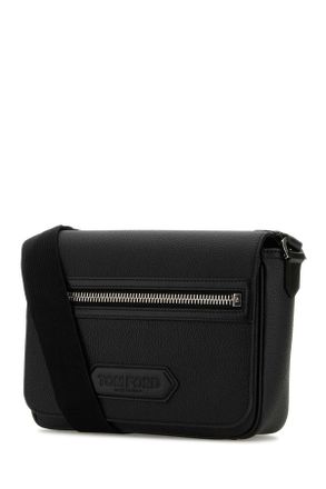 Tom Ford Mens Black Leather Small Traveller Crossbody Bag Borse A Tracolla