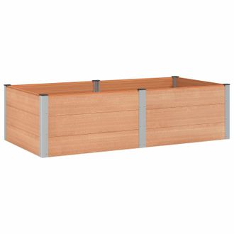 vidaXL Arriate Elevado Marr&oacute;n 200 X 100 X 54 Cm Vidaxl