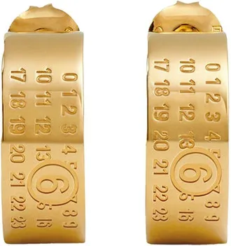 Maison Margiela Minimal Logo 8mm Earrings