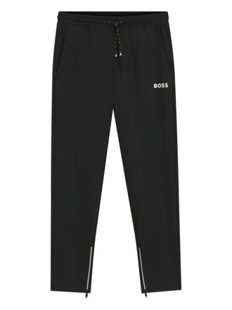 BOSS Pantaloni sportivi Spin con zip - Nero