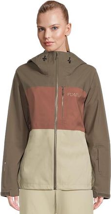 FlyLow Lucy Jacket Womens Clothing Leaf/Bluff/Mist : LG, Polyester