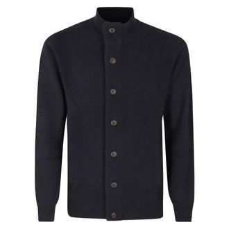 Barbour C&aacute;rdigan de lana con cremallera completa - Knitwear - Hombre - Azul - XL