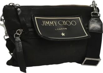 Jimmy Choo London Pre-owned Nylon shoulder-bags - - Pre-owned - Donna - Nero - ONE SIZE