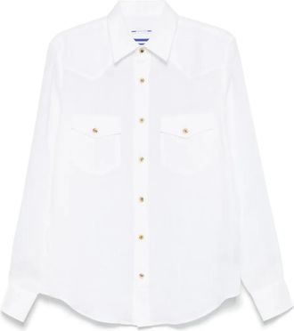 Jacob Cohen Camicia in lino - Bianco