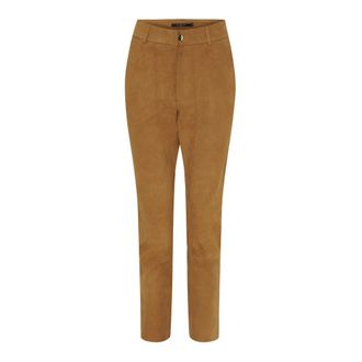 BTF-CPH Pantaloni in camoscio alla caviglia - - Trousers - Donna - Beige - XS