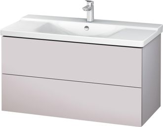 Duravit Duravit L-cube Mueble De Pared 1020mm, Profundidad 481, 2 Cajones, Adecuado Para P3 Comfort Art&iacute;culo 233210, Color: Blanco Lila Seda Laca Mate - Lc625