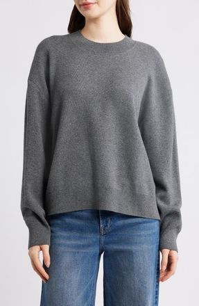 Mavi Crewneck Sweater in Dark Grey Melange at Nordstrom, Size X-Small