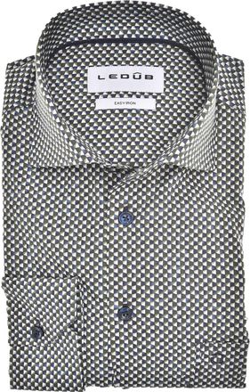 Led&ucirc;b business overhemd Ledub Modern Fit New groen