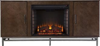 SEI Furniture Sei Furniture Dibbonly Electric Fireplace With Media Storage