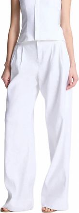 A.L.C. Womens Charles High-Rise Pant In Ecru