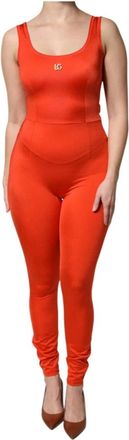 Dolce & Gabbana Dames, Jumpsuits & Playsuits, Oranje, Maat: 2XS Nylon