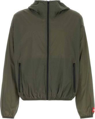 The North Face Olive Solid Hood Jacket