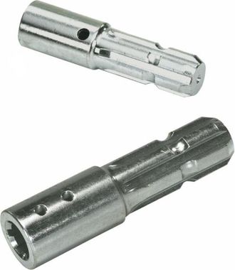 AMA Riduzione per presa di forza con profilo esterno 13/8 interno 26x32x6mm con 6 cave e lunghezza 145mm