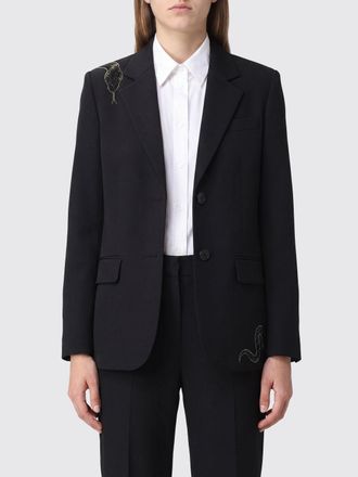 Zadig&Voltaire Blazer monopetto con stampa snake e applicazione di strass