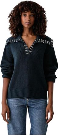 Patrizia Pepe Maglieria con scollo a V - - Knitwear - Donna - Blu - L
