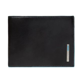 Piquadro Wallets & Cardholders, male, Black, ONE SIZE, Black leather wallet and cardholder