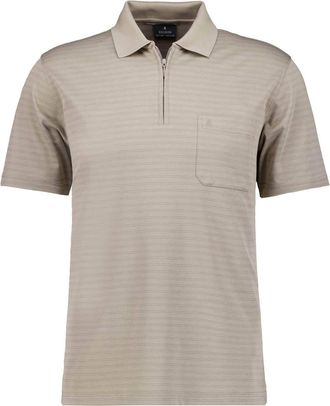 Ragman Poloshirt RAGMAN, Herren, Gr. XXL, beige, 70% Baumwolle 30% Polyester, regular fit, ohne Ausschnitt, Shirts Poloshirt