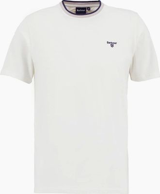 Barbour Mens Barbour Cornsay Tailored T-Shirt - White - Size: 42