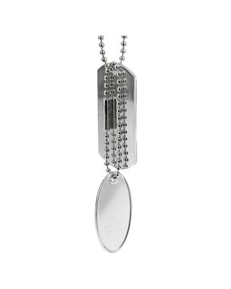 Gucci Silver Dog Tag Necklace (Authentic Pre-Loved)