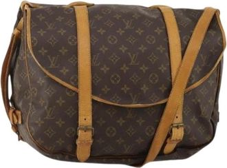 Louis Vuitton Pre-owned Saumur 43 Schoudertas - Dames - Vintage Schoudertas - Bruin - ONE Size - Leer - Vintage