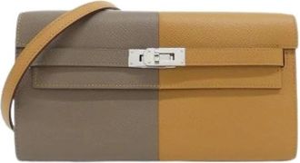 Herm&egrave;s Pre-owned Kelly Classique To Go Epsom Wallet - Dames - Vintage Clutch - Veelkleurig - ONE Size - Leer - Vintage
