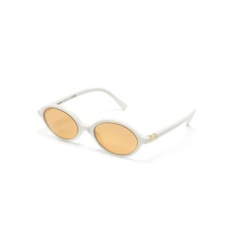 Miu Miu White Sunglasses with Original Case - female - Miu Miu - Sunglasses - White - 50 MM - Accessories