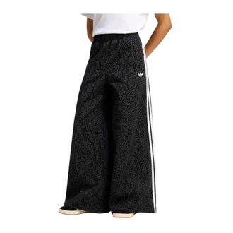adidas Firebird Oversized AOP Denim Broek - Dames - Trainingsbroeken - Zwart - S - Denim - Fitness