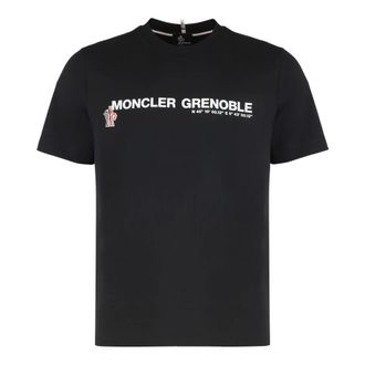 Moncler Heren, Tops, Zwart, Maat: XL Katoen