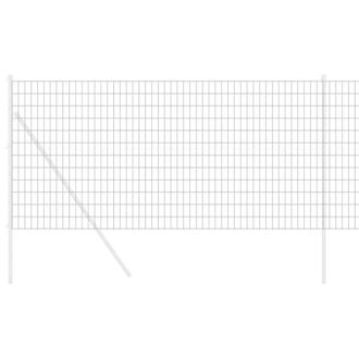 Berkfield Home Modern Euro Fence Grey 1x25 m Steel in Dark Grey