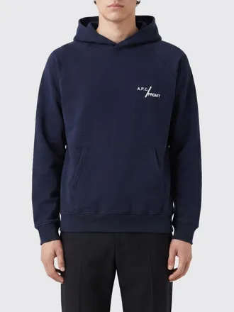 A.P.C. A. P.C. Felpa con cappuccio x Fragment in cotone con logo a contrasto