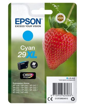 Epson Strawberry C13t29924022 Cartucho De Tinta 1 Pieza(s) Original Alto Rendimiento (xl) Cian