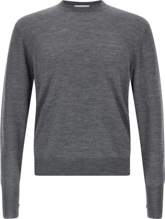 Maryya Extrafine Mesh - Heren - Ronde hals truien - Grijs - L - Wol - Truien & Vesten