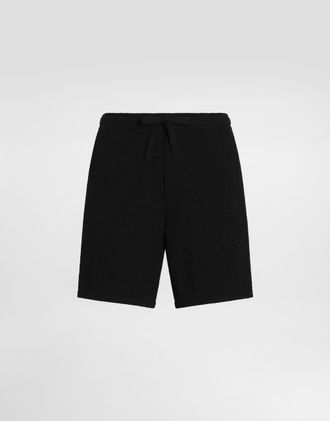 Dolce & Gabbana Smooth Knit Shorts - Man Black 44