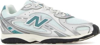 New Balance Mens Multicolor Mesh And Rubber 204 Sneakers Lightsilvermetallic