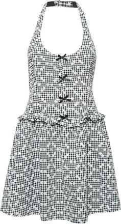 For Love & Lemons Abito corto a fiori - Bianco