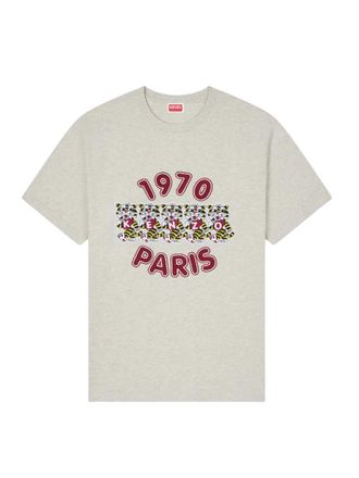 Kenzo Locker sitzendes Kenzo-T-Shirt aus Baumwolle mit Kenzo Wild Tiger-Stickerei