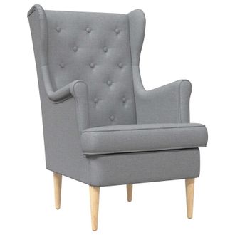 vidaXL Sill&oacute;n Gris Claro Tela Vidaxl