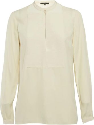 Gucci Blouse met geribbeld vlak - Beige