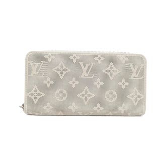 Louis Vuitton Beige Leather Long Wallet (Bi-Fold) (Pre-Owned)