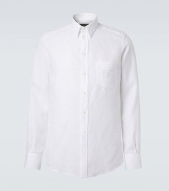 Dolce & Gabbana Embroidered linen shirt