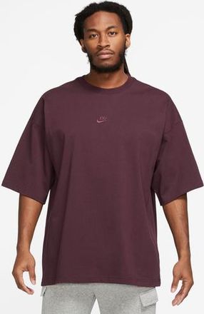 Nike Mens NSW Premium Essentials SUST T-Shirt - - Night Maroon / Navy Size XXL
