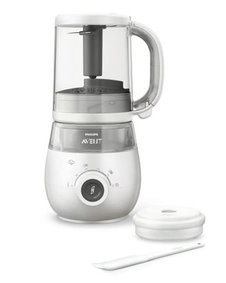 Philips Avent Vaporera/batidora 4 En 1, Robot De Cocina Para Beb&eacute;s, Cocine Al Vapor, Bata, Descongele Y Vuelva A Calentar, Apto Para El Lavavajillas, Modelo S