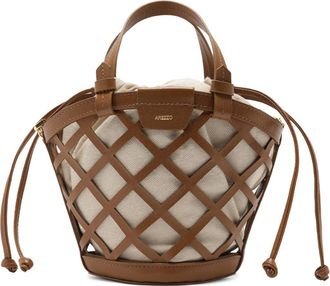 Arezzo Small Petra Leather Bucket Bag in Soul Natural/Natural at Nordstrom