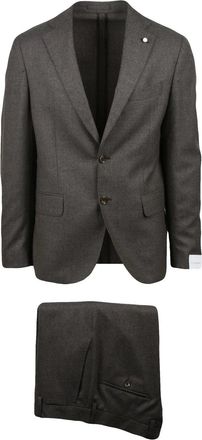 Lubiam Virgin Wool Sartorial Suit With Rounded Jacket And Classic Trousers
