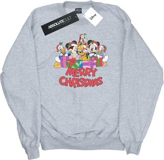 Disney Heren Mickey Mouse en vrienden Kerstmis Sweatshirt (Sportgrijs)