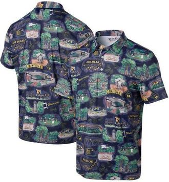 Reyn Spooner Mens Reyn Spooner Navy Michigan Wolverines Scenic Polo at Nordstrom, Size Xx-Large