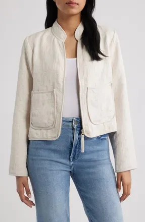 Splendid Dahlia Quilted Jacket in Moonstone Grey at Nordstrom, Size X-Large