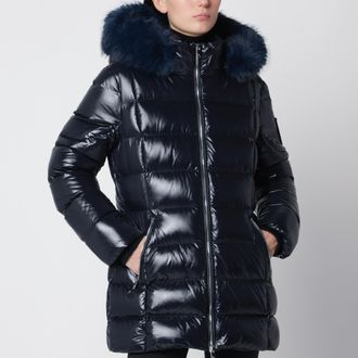 Moose Knuckles Celestia 3Q navy blue nylon down jacket