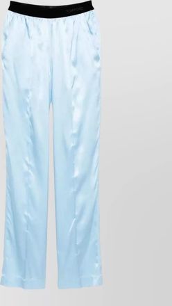 Tom Ford satin tailored trousers patch and side pockets