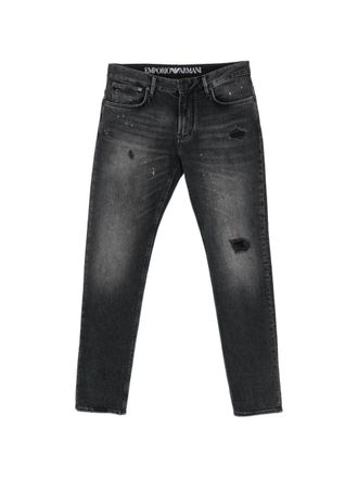 Emporio Armani Vaqueros Emporio Armani Slim Denim De Algod&oacute;n